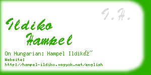 ildiko hampel business card